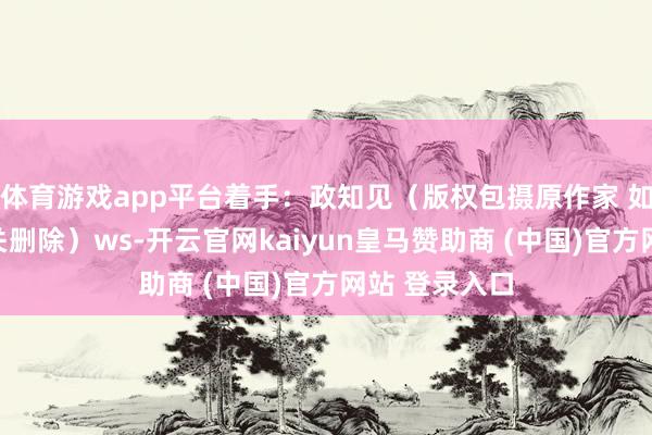 体育游戏app平台着手：政知见（版权包摄原作家 如有侵权请相关删除）ws-开云官网kaiyun皇马赞助商 (中国)官方网站 登录入口