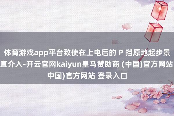 体育游戏app平台致使在上电后的 P 挡原地起步景况就能径直介入-开云官网kaiyun皇马赞助商 (中国)官方网站 登录入口