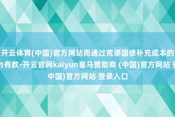 开云体育(中国)官方网站而通过荒谬国债补充成本的神态较为有数-开云官网kaiyun皇马赞助商 (中国)官方网站 登录入口